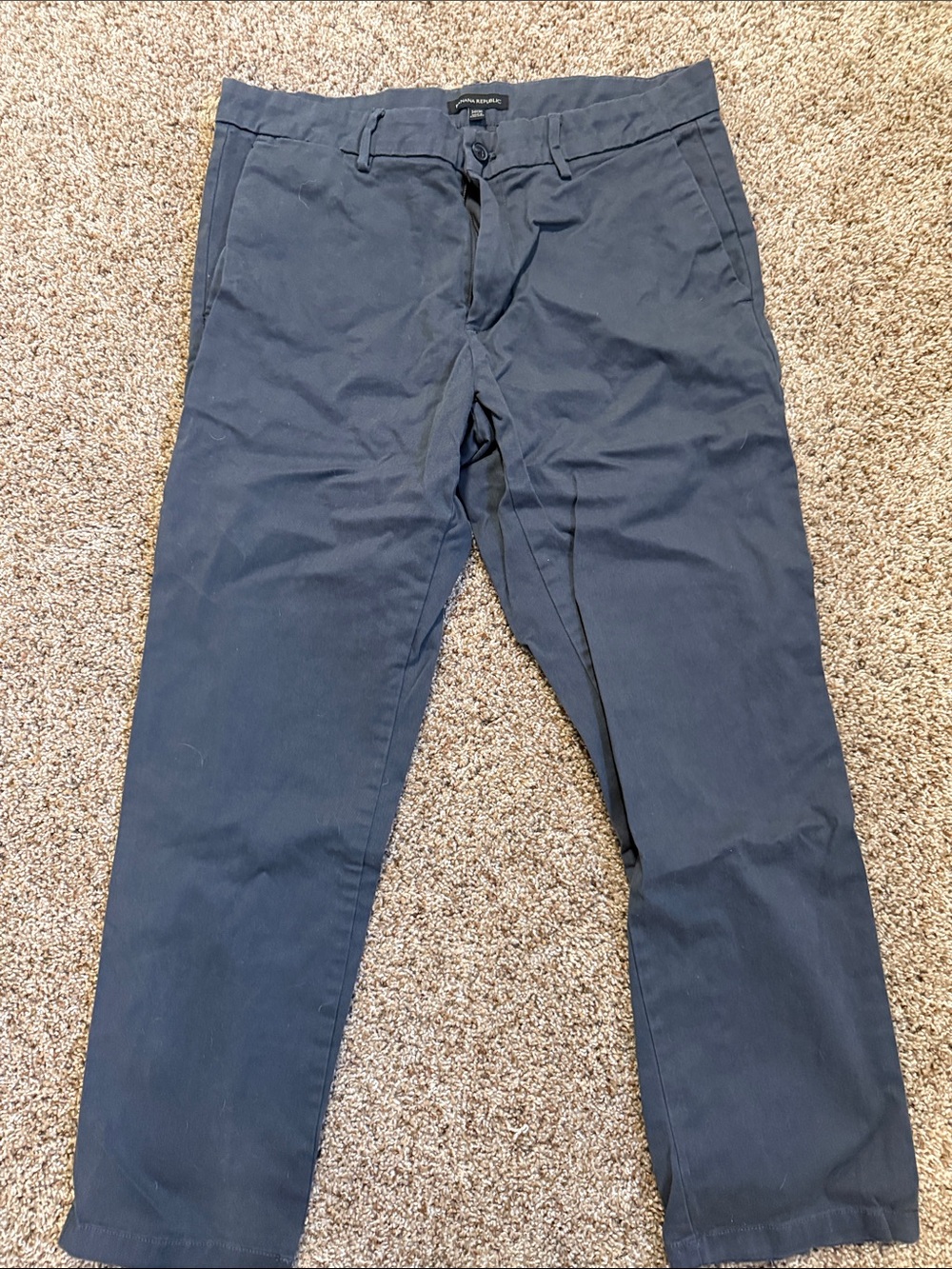 Banana Republic Men's Dark Navy Chinos